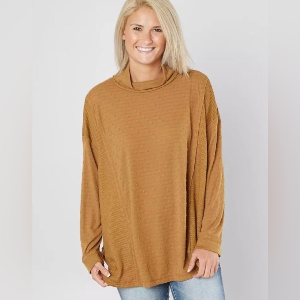 Miss Me Oversized Mustard Tunic